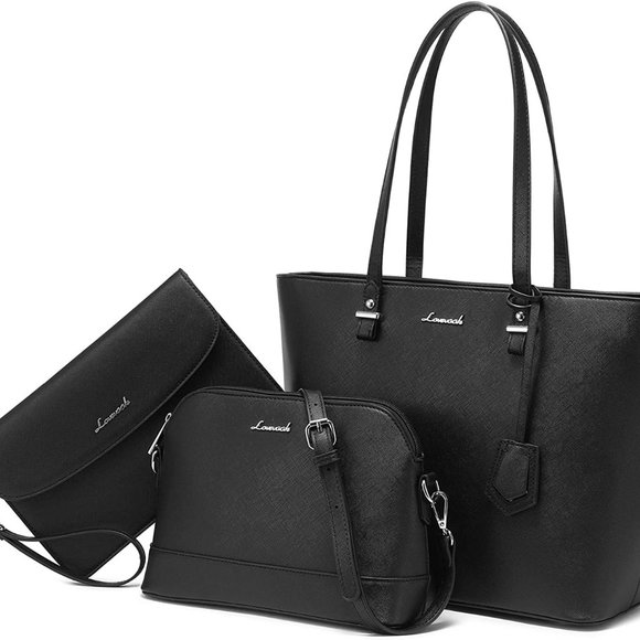 New Handbags for Women Shoulder Bags Tote Satchel Hobo 3pcs Purse Set - Picture 5 of 9